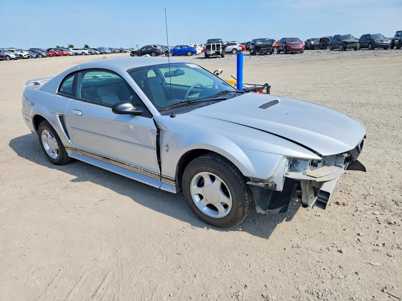 2001 Ford Mustang Silver vin: 1FAFP40481F179327