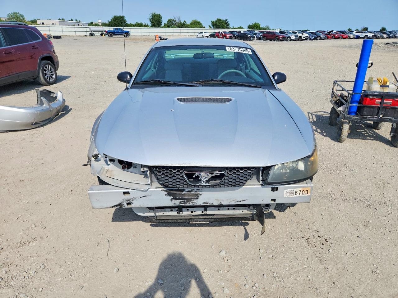 2001 Ford Mustang Silver vin: 1FAFP40481F179327