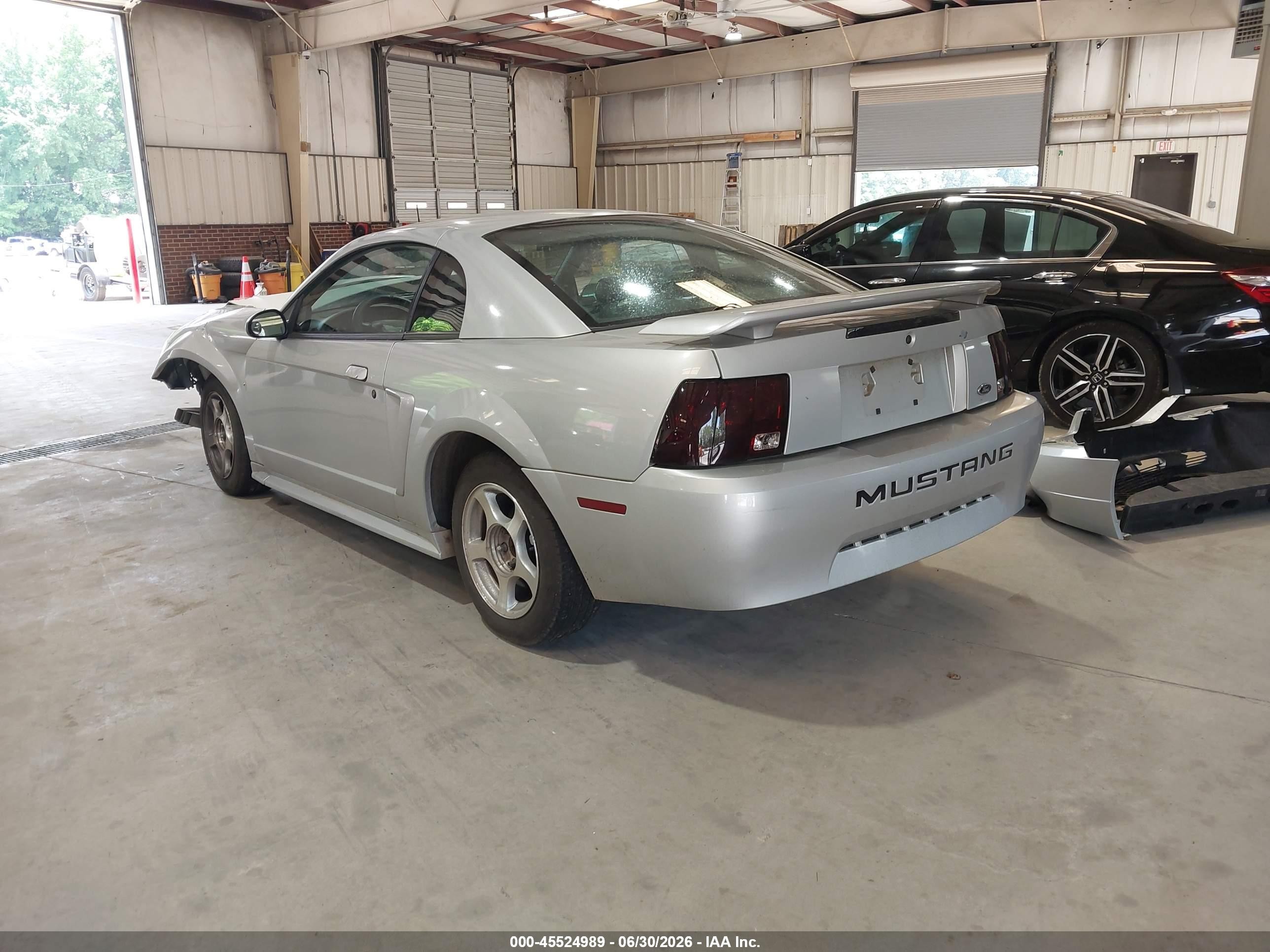 2002 Ford Mustang Deluxe/premium/standard Серебряный vin: 1FAFP40482F169849