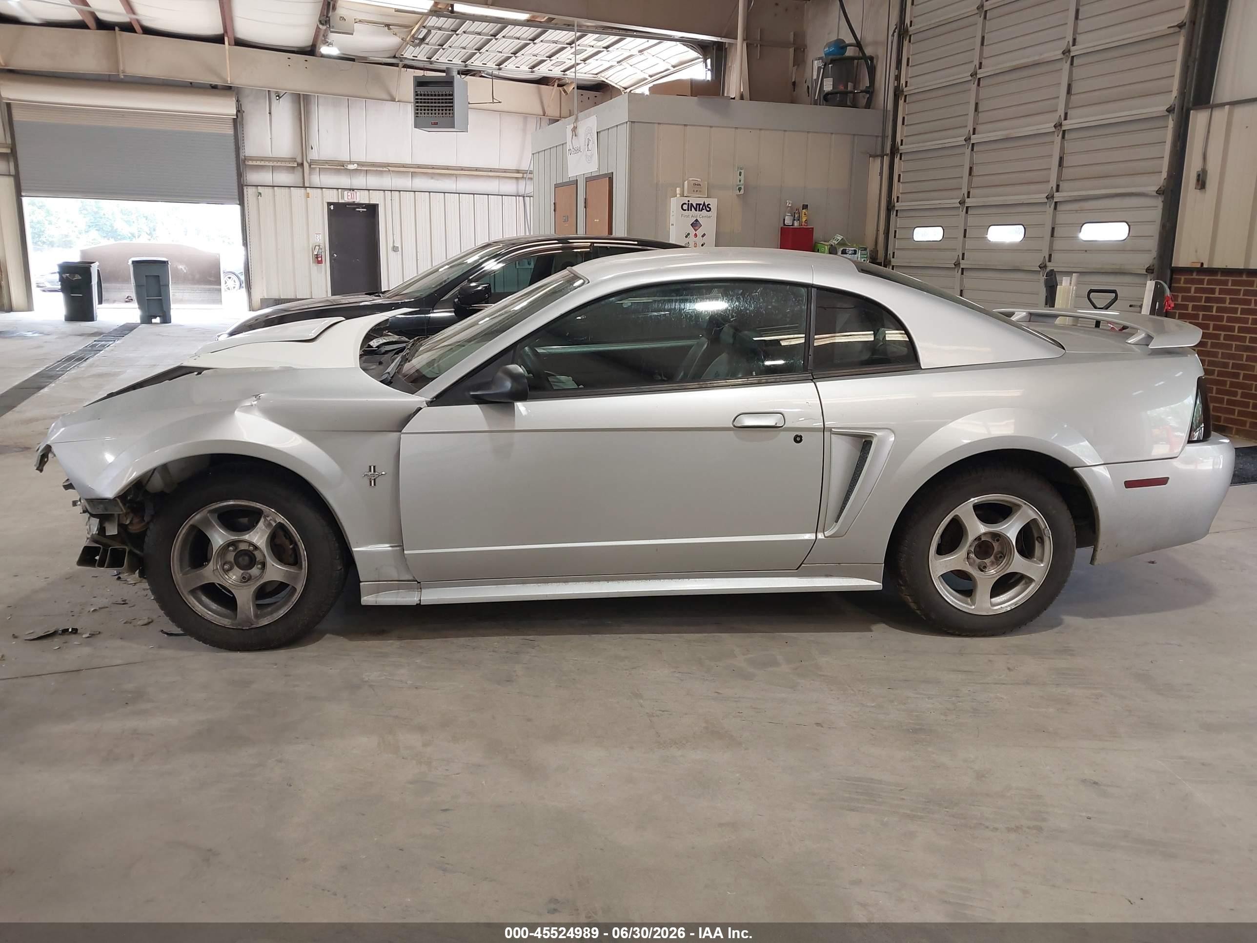 2002 Ford Mustang Deluxe/premium/standard Серебряный vin: 1FAFP40482F169849