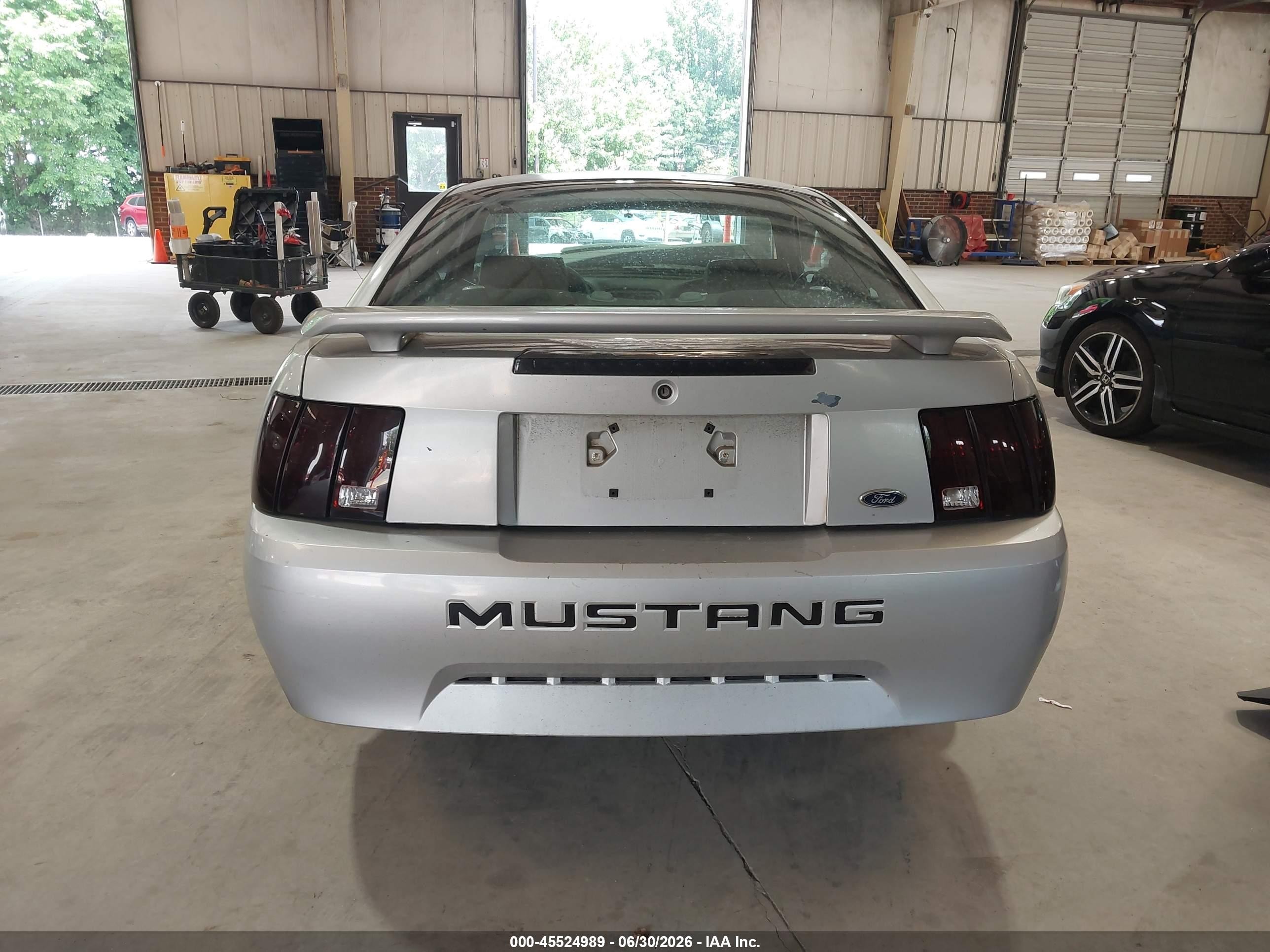 2002 Ford Mustang Deluxe/premium/standard Серебряный vin: 1FAFP40482F169849