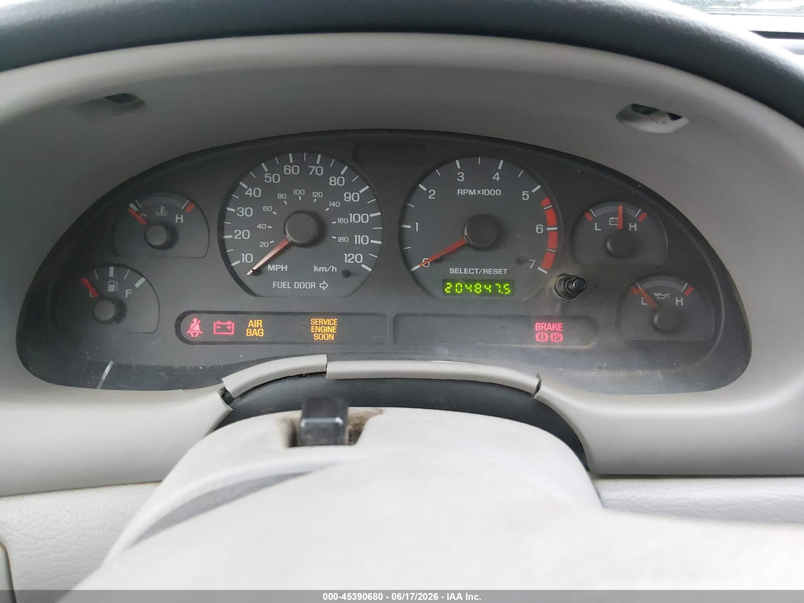 2003 Ford Mustang   Blue vin: 1FAFP40483F357174