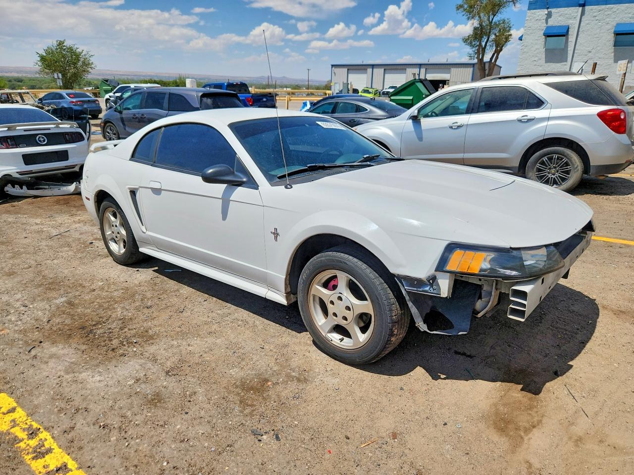 2003 Ford Mustang White vin: 1FAFP40483F363749