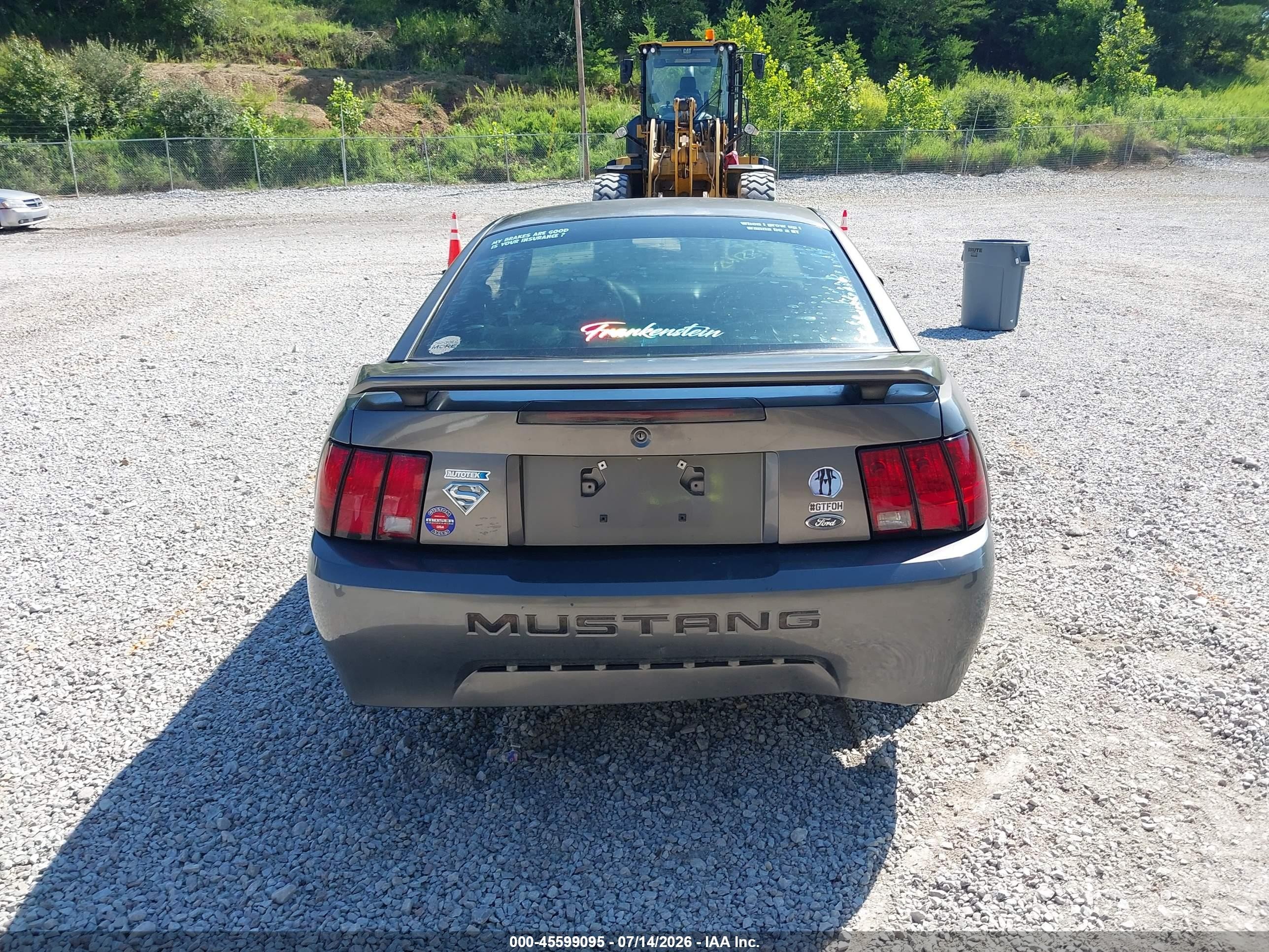 2003 Ford Mustang   Gray vin: 1FAFP40483F420659