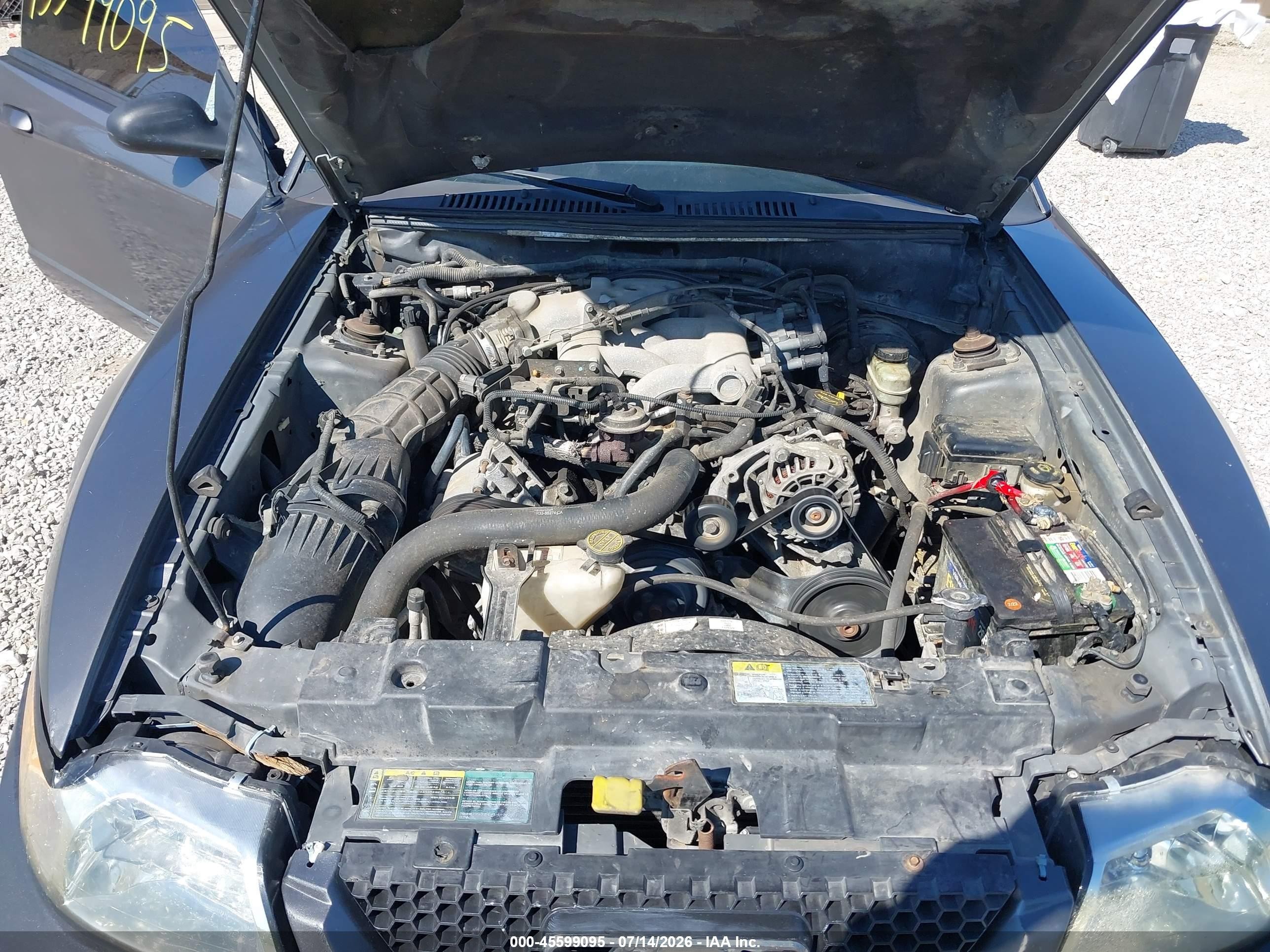 2003 Ford Mustang   Gray vin: 1FAFP40483F420659