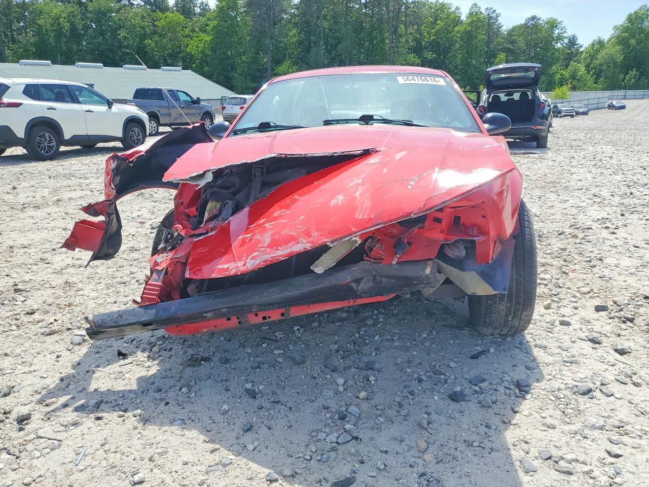 2003 Ford Mustang Red vin: 1FAFP40483F437798