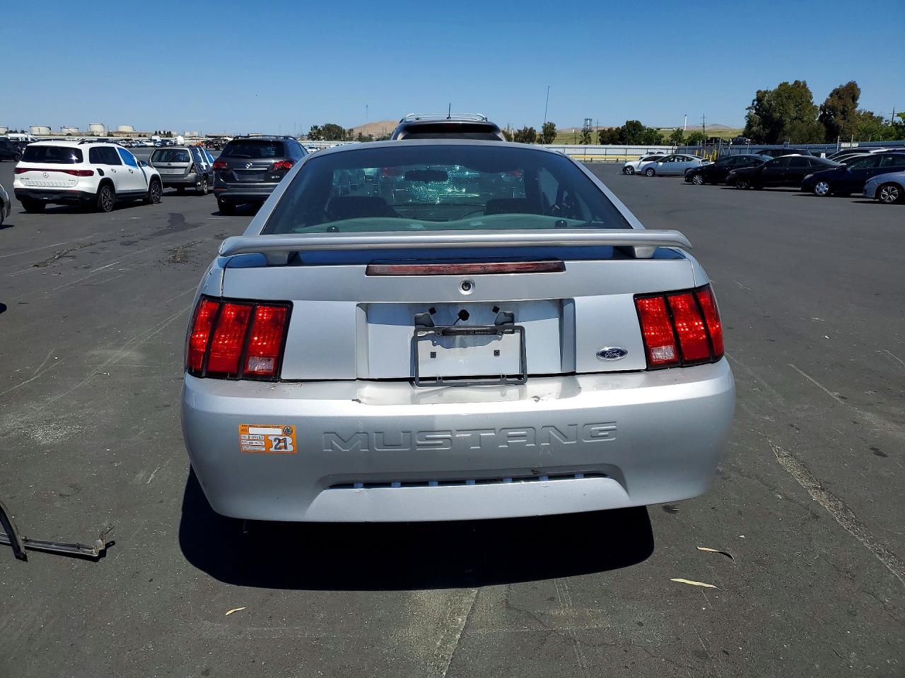 2003 Ford Mustang Silver vin: 1FAFP40483F439891