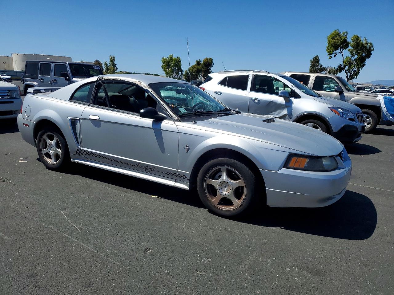 2003 Ford Mustang Silver vin: 1FAFP40483F439891