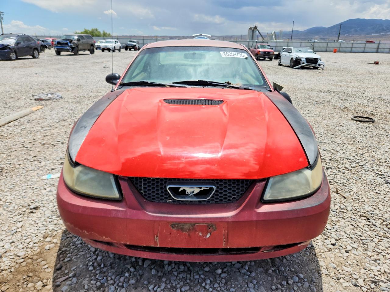 2000 Ford Mustang Red vin: 1FAFP4048YF104640