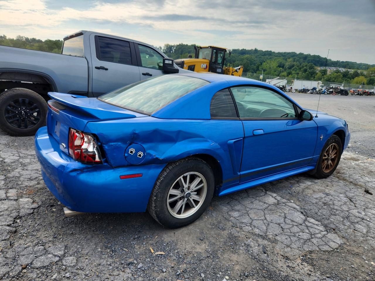 2000 Ford Mustang Blue vin: 1FAFP4048YF191312