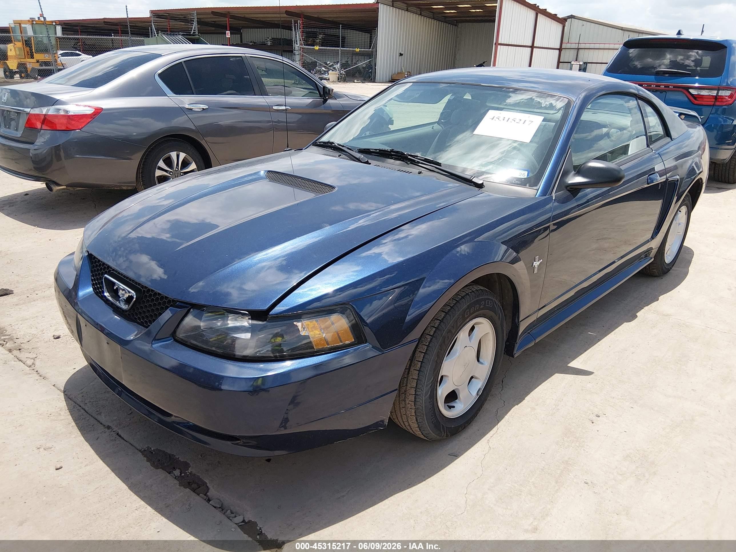 2001 Ford Mustang   Navy vin: 1FAFP40491F147406