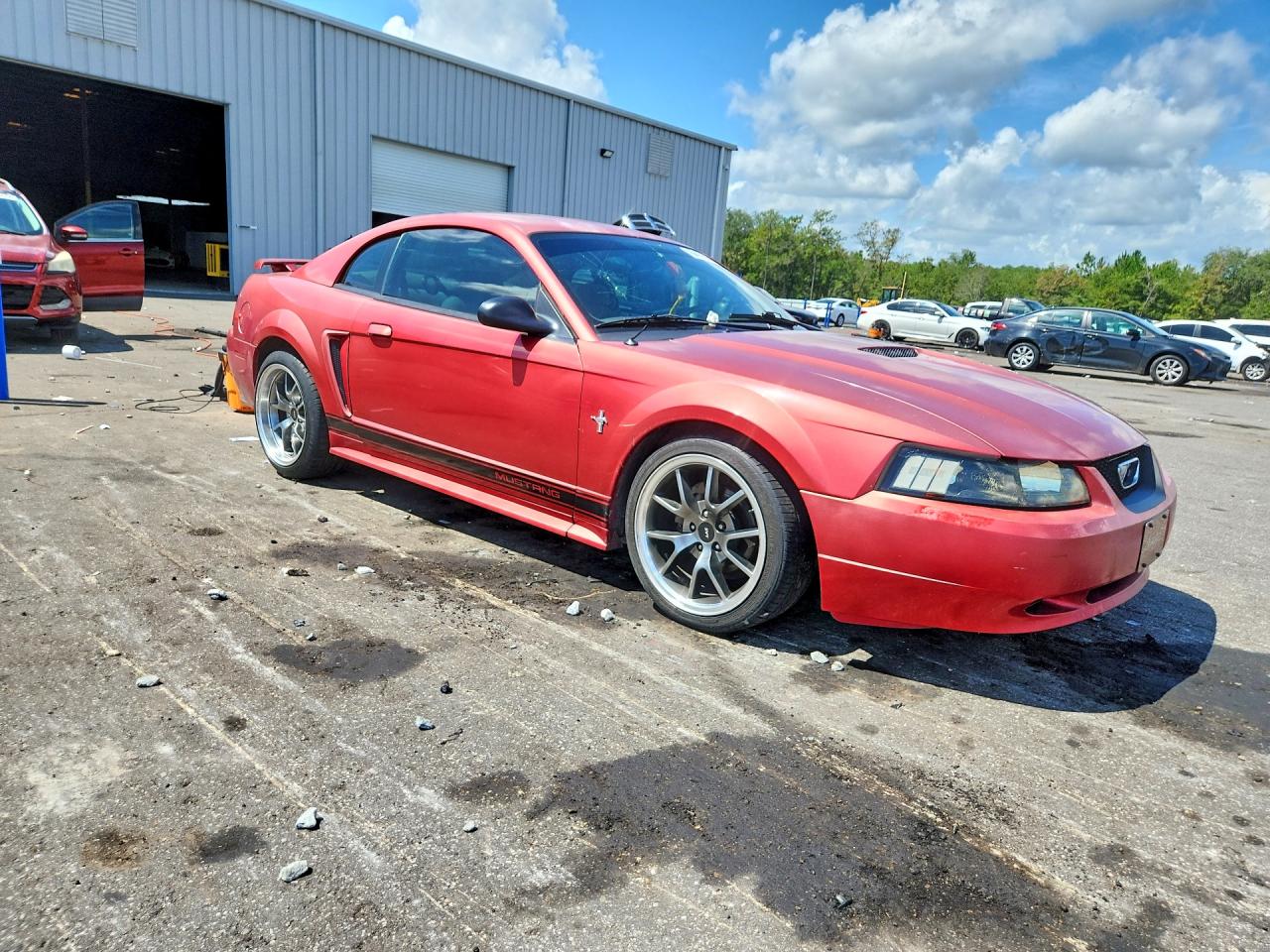2001 Ford Mustang Red vin: 1FAFP40491F253130