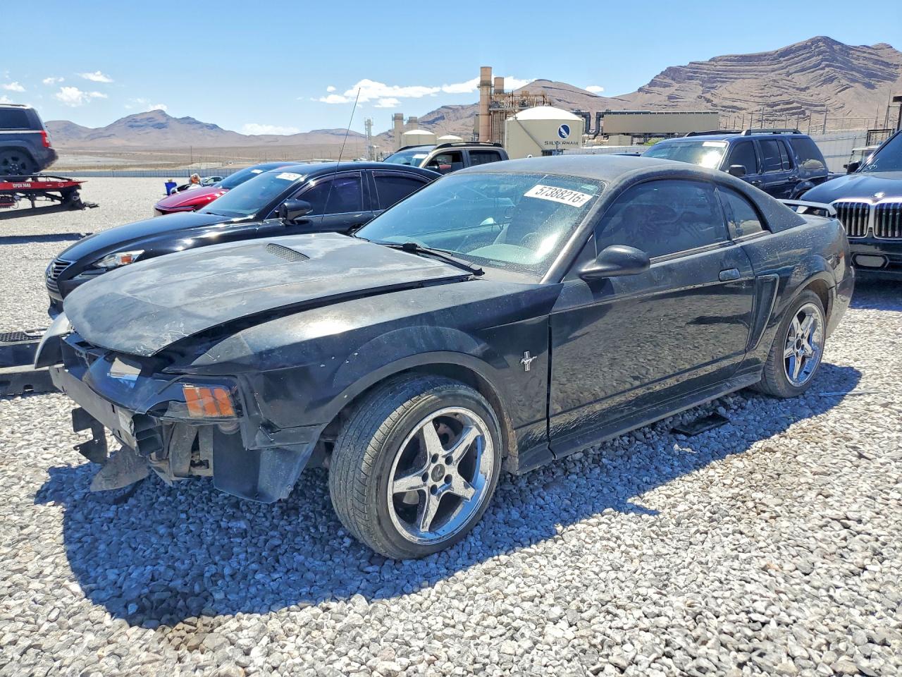 2002 Ford Mustang Black vin: 1FAFP40492F102449