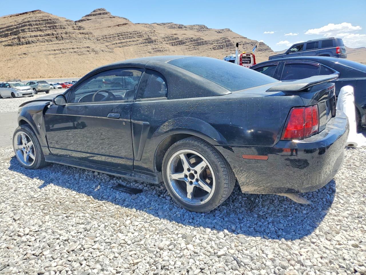 2002 Ford Mustang Black vin: 1FAFP40492F102449
