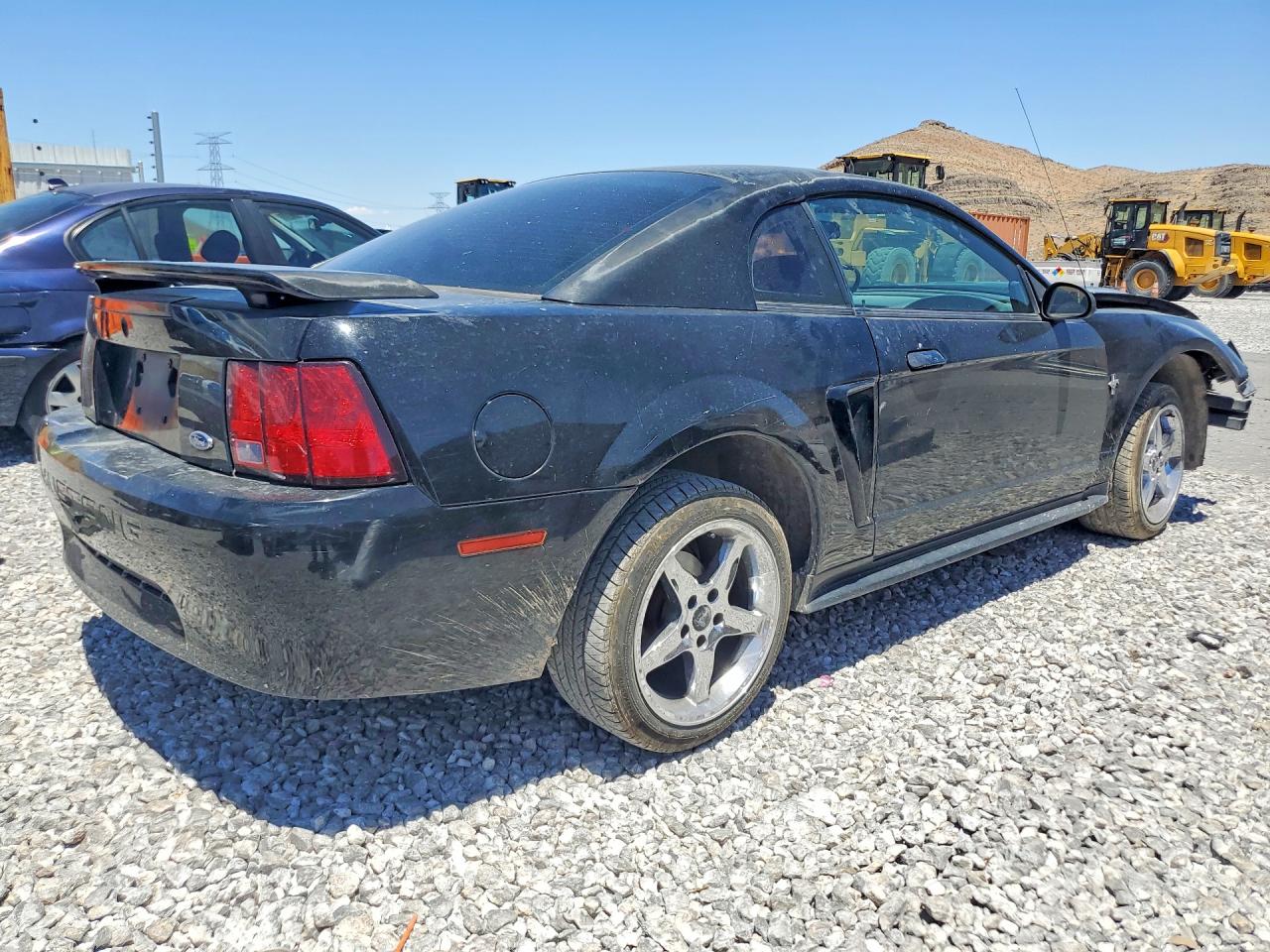 2002 Ford Mustang Black vin: 1FAFP40492F102449