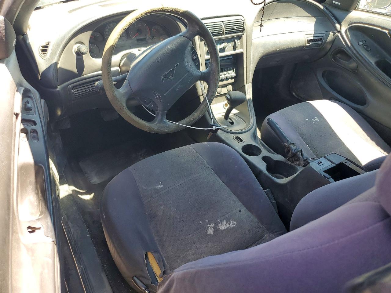 2002 Ford Mustang Black vin: 1FAFP40492F102449