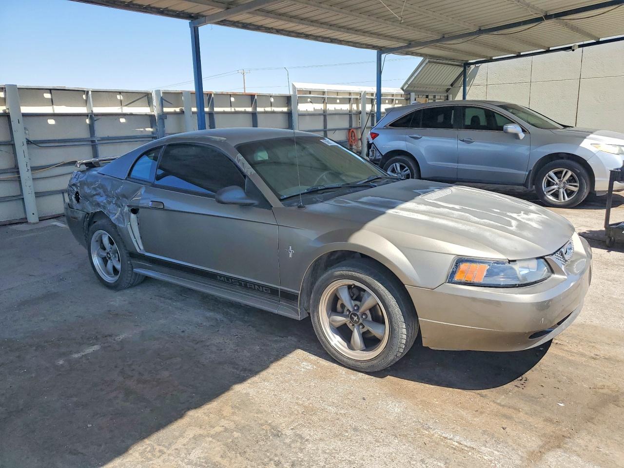 2002 Ford Mustang Gray vin: 1FAFP40492F125987
