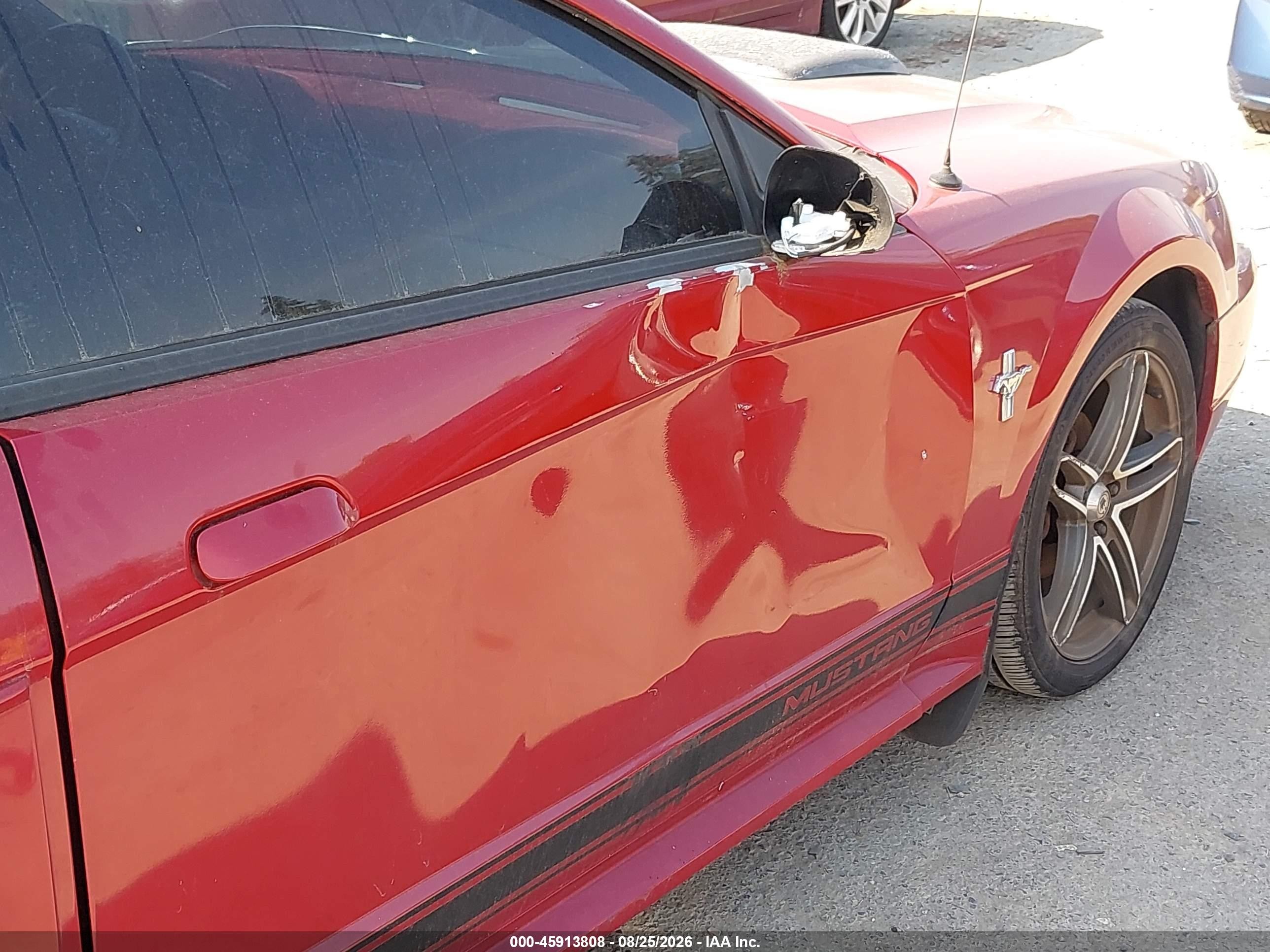 2002 Ford Mustang Deluxe/premium/standard Red vin: 1FAFP40492F135063