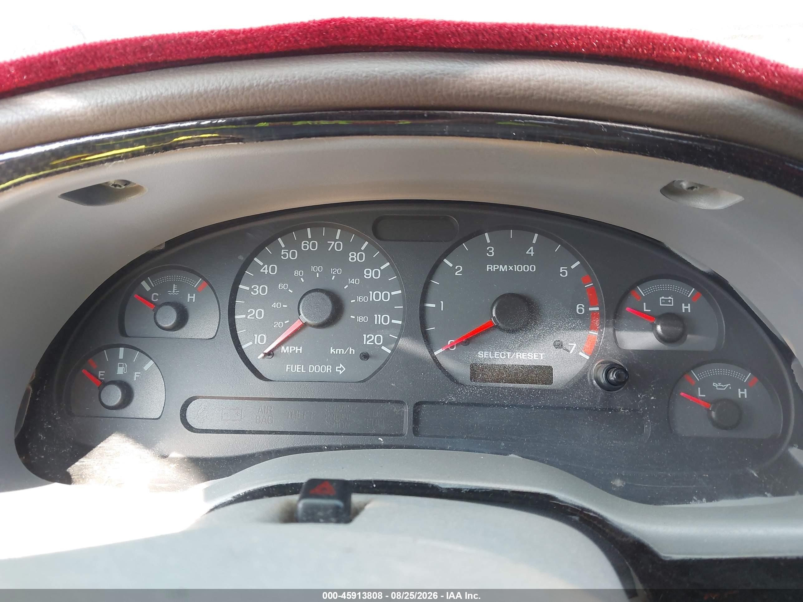 2002 Ford Mustang Deluxe/premium/standard Red vin: 1FAFP40492F135063