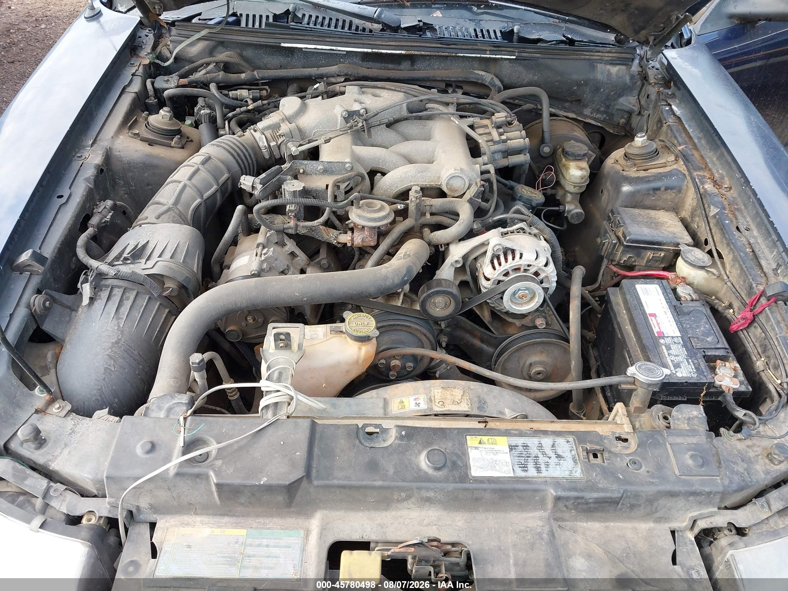 2003 Ford Mustang   Синий vin: 1FAFP40493F351559