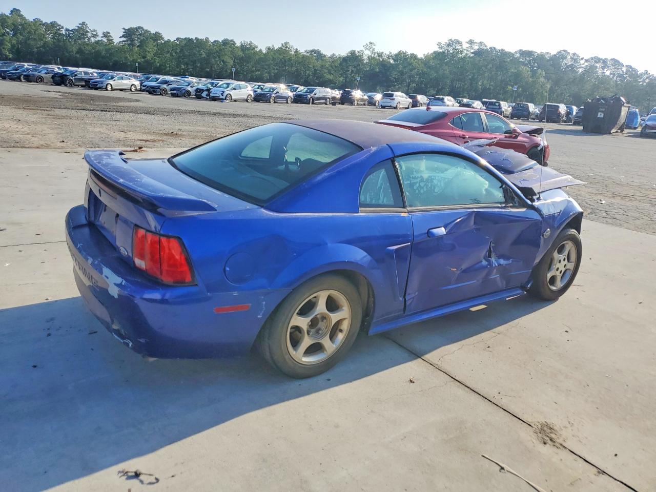 2004 Ford Mustang Blue vin: 1FAFP40494F125023