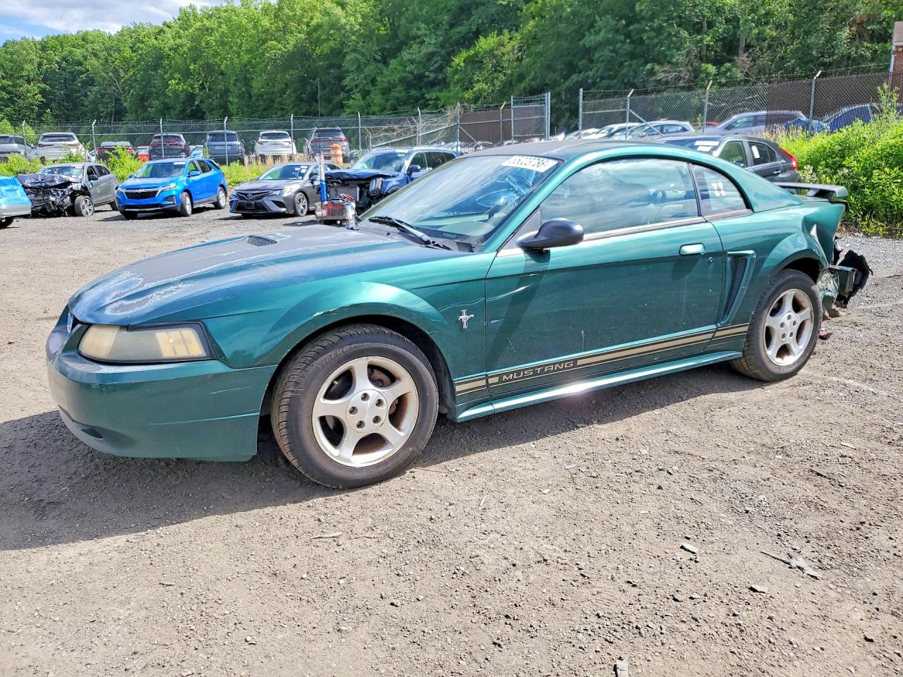 2001 Ford Mustang Green vin: 1FAFP404X1F160570