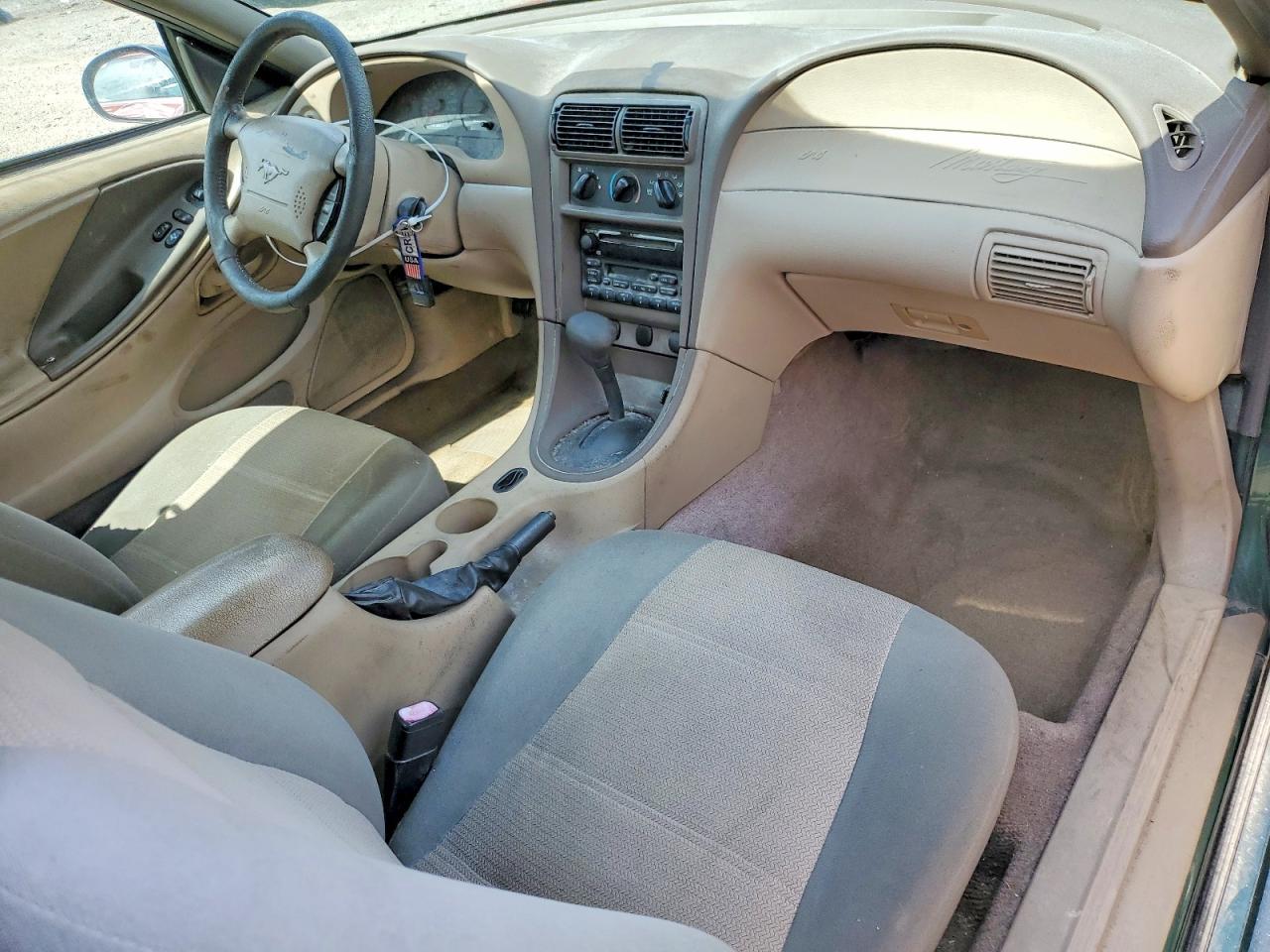 2001 Ford Mustang Green vin: 1FAFP404X1F160570