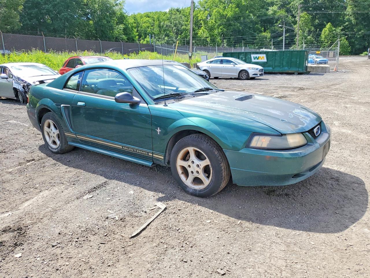 2001 Ford Mustang Green vin: 1FAFP404X1F160570