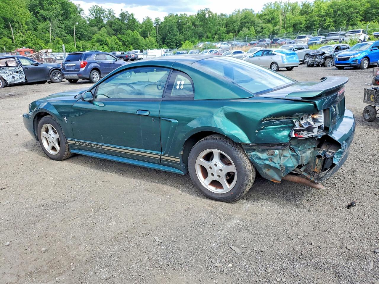 2001 Ford Mustang Green vin: 1FAFP404X1F160570