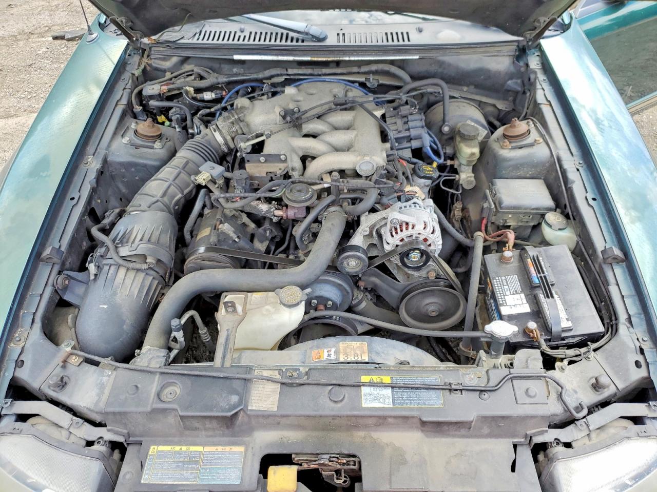 2001 Ford Mustang Green vin: 1FAFP404X1F160570