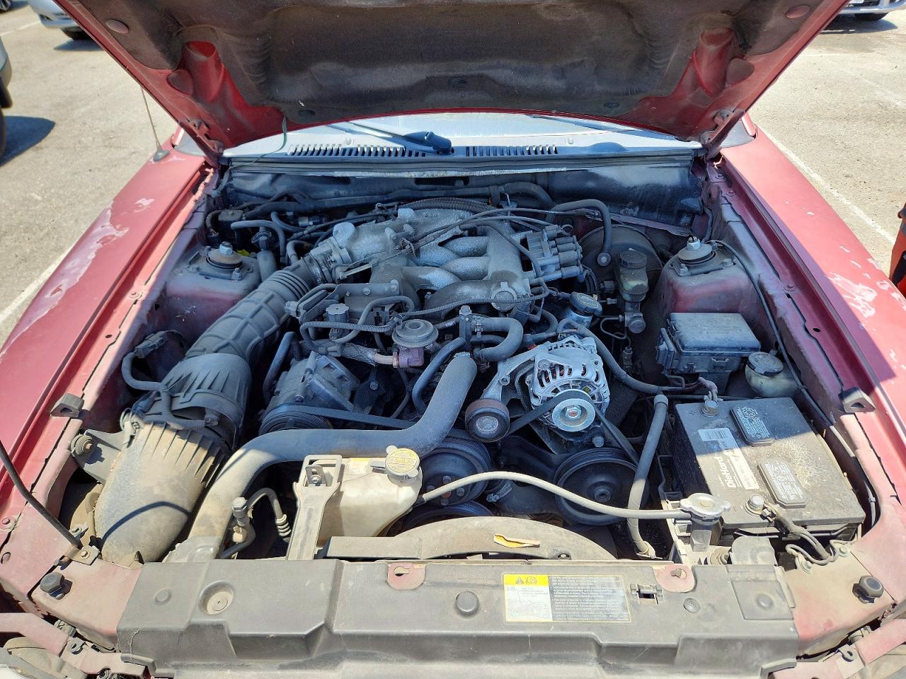 2004 Ford Mustang Red vin: 1FAFP404X4F103340