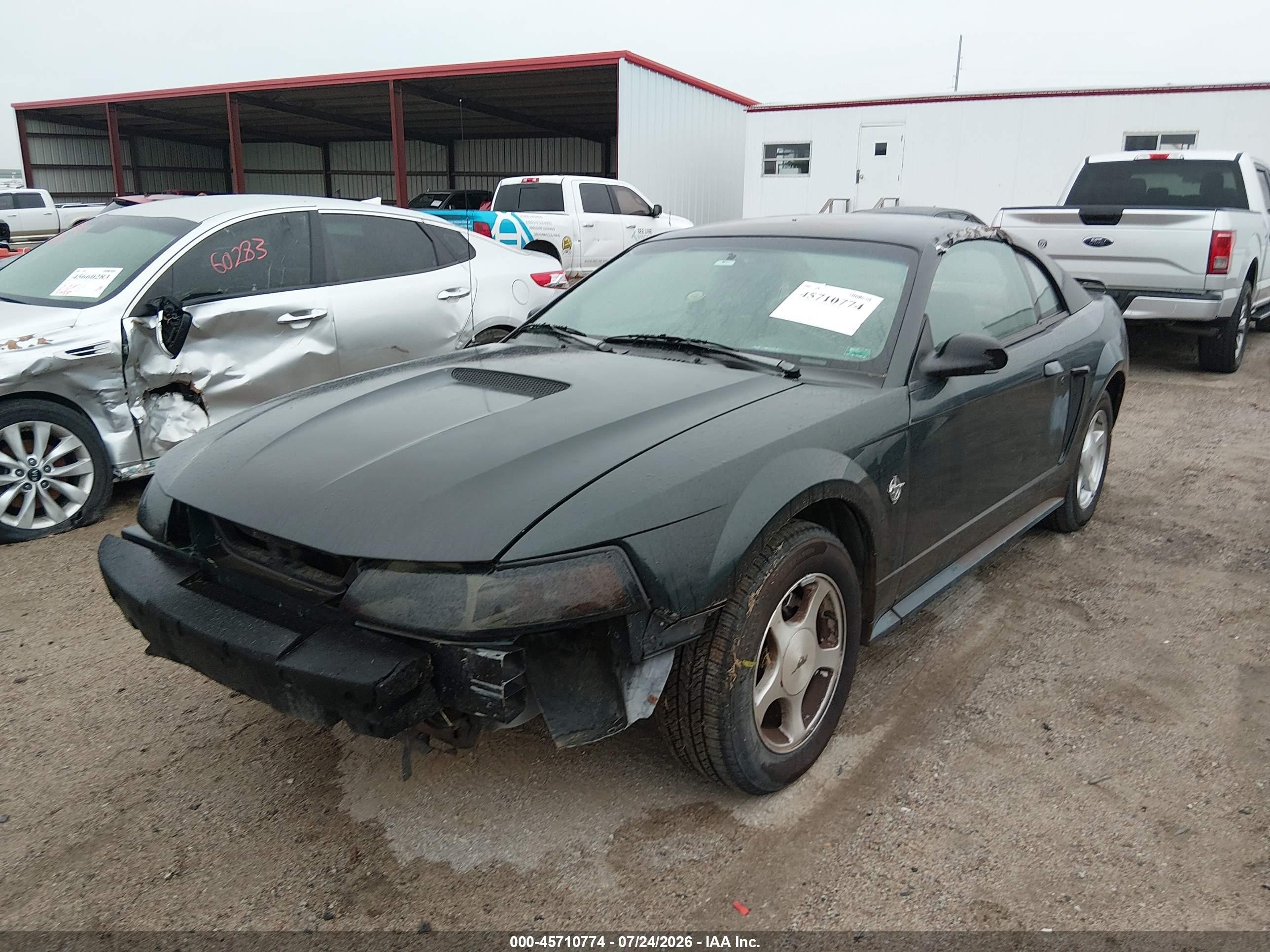 1999 Ford Mustang   Green vin: 1FAFP404XXF143048
