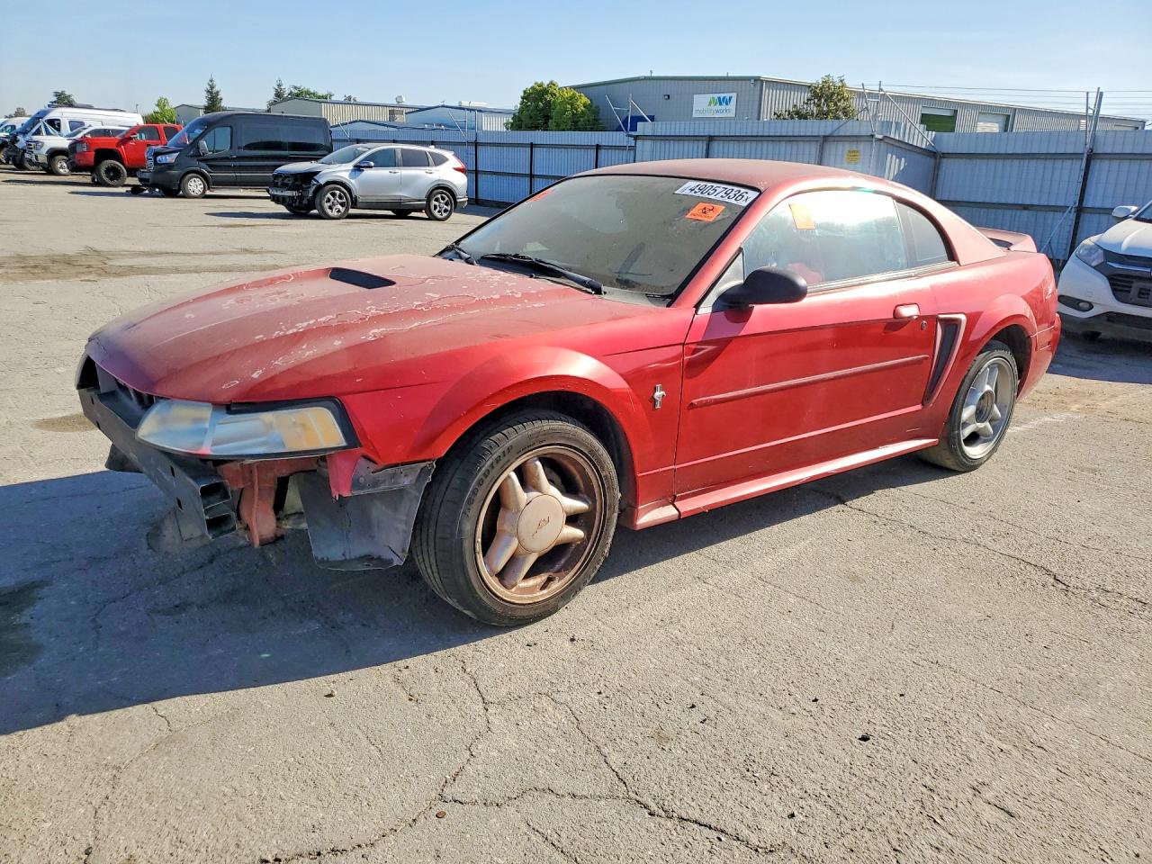 2000 Ford Mustang Красный vin: 1FAFP404XYF202889