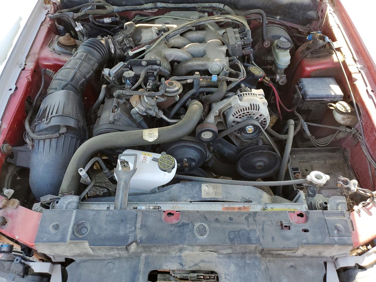 2000 Ford Mustang Red vin: 1FAFP404XYF202889