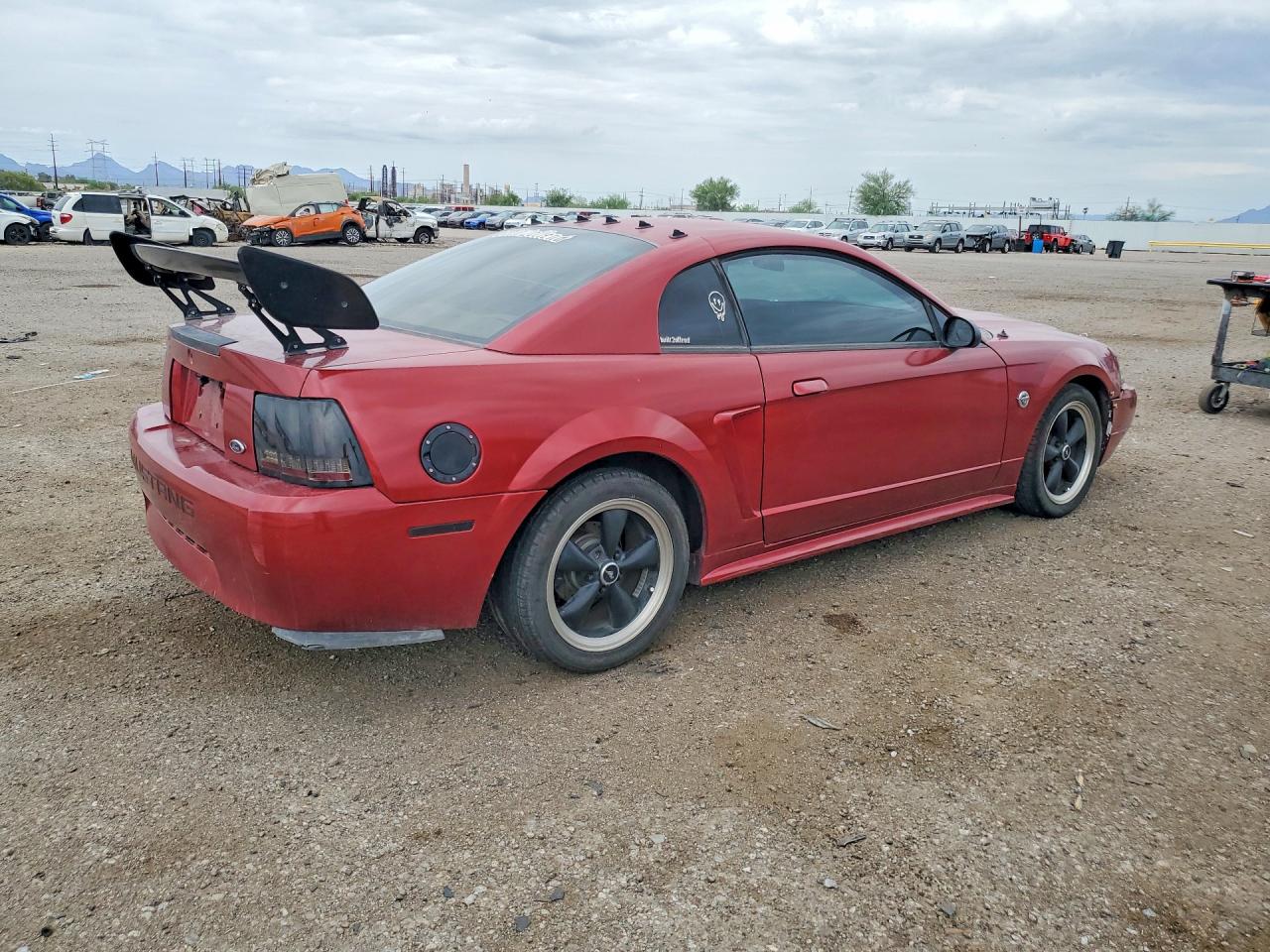 2004 Ford Mustang Red vin: 1FAFP40604F169848