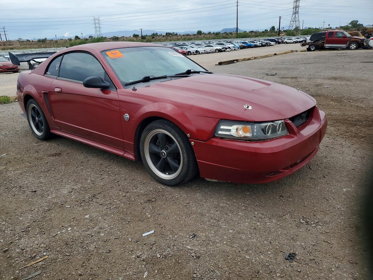 2004 Ford Mustang Red vin: 1FAFP40604F169848