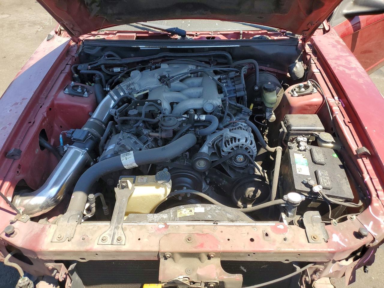 2004 Ford Mustang Red vin: 1FAFP40604F194362