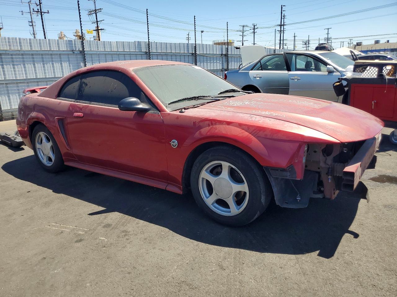 2004 Ford Mustang Red vin: 1FAFP40604F194362