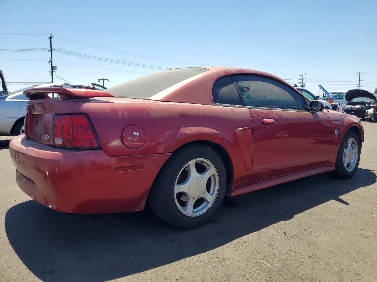 2004 Ford Mustang Red vin: 1FAFP40604F194362