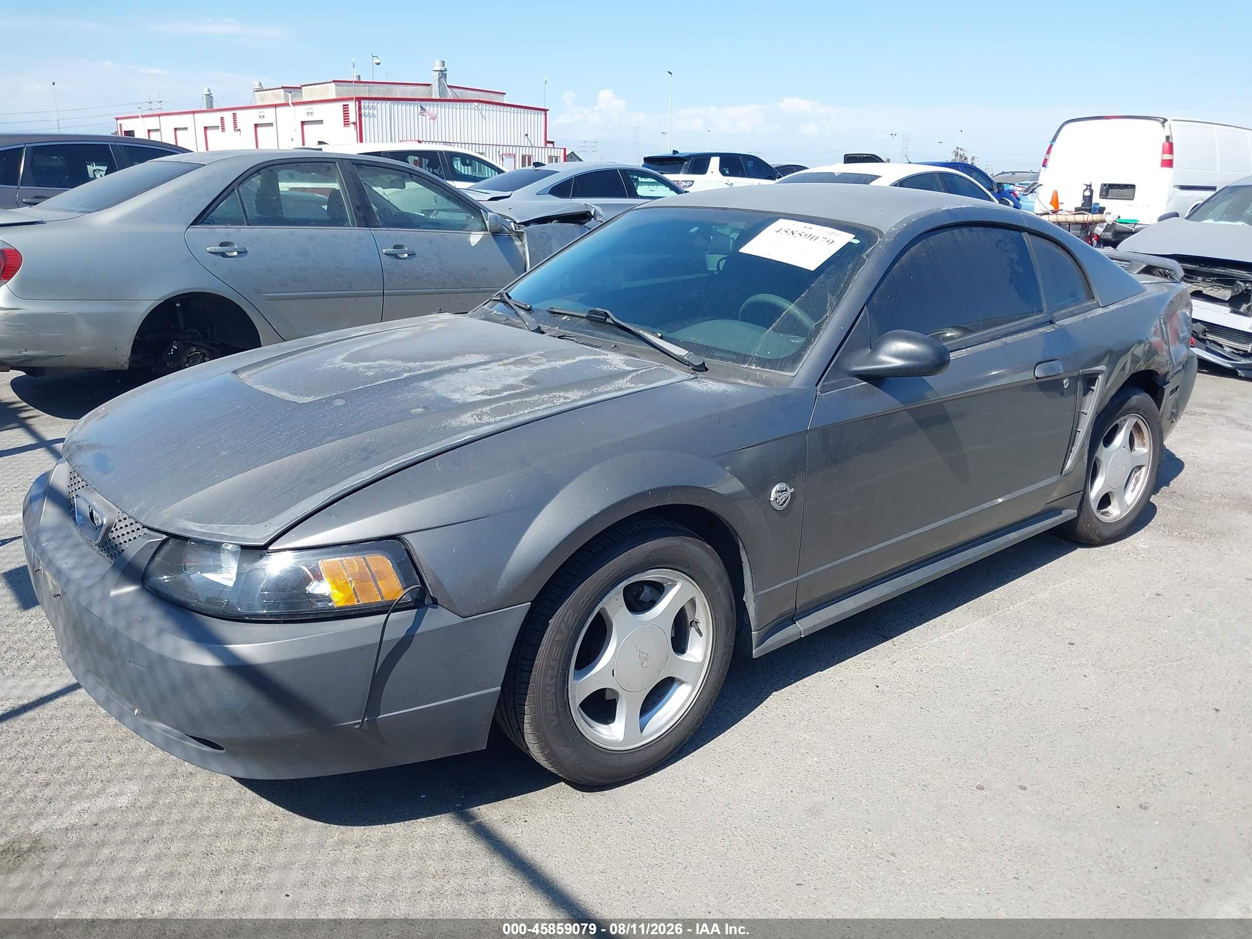 2004 Ford Mustang   Серый vin: 1FAFP40604F201987