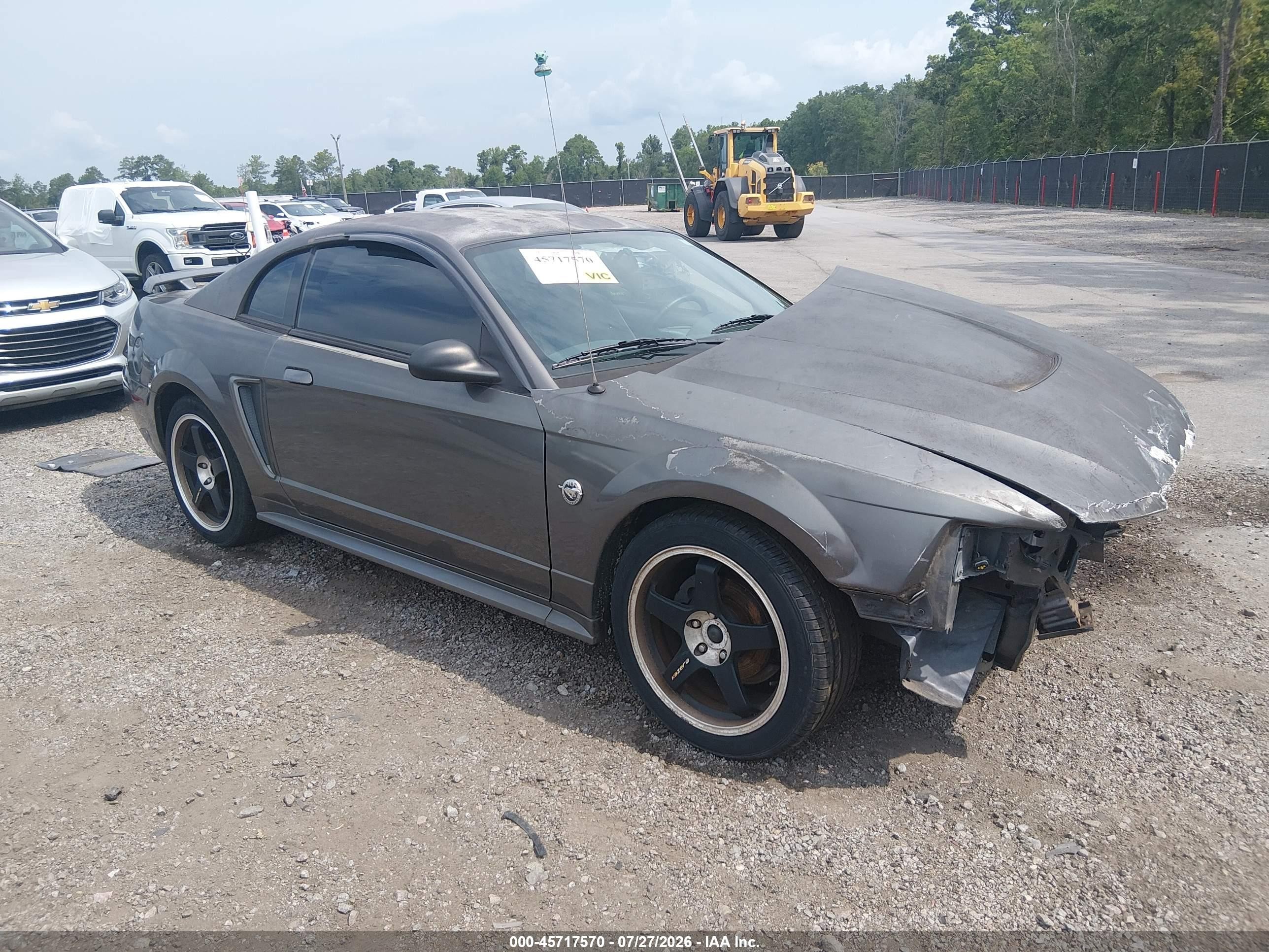 2004 Ford Mustang   Gray vin: 1FAFP40614F165081