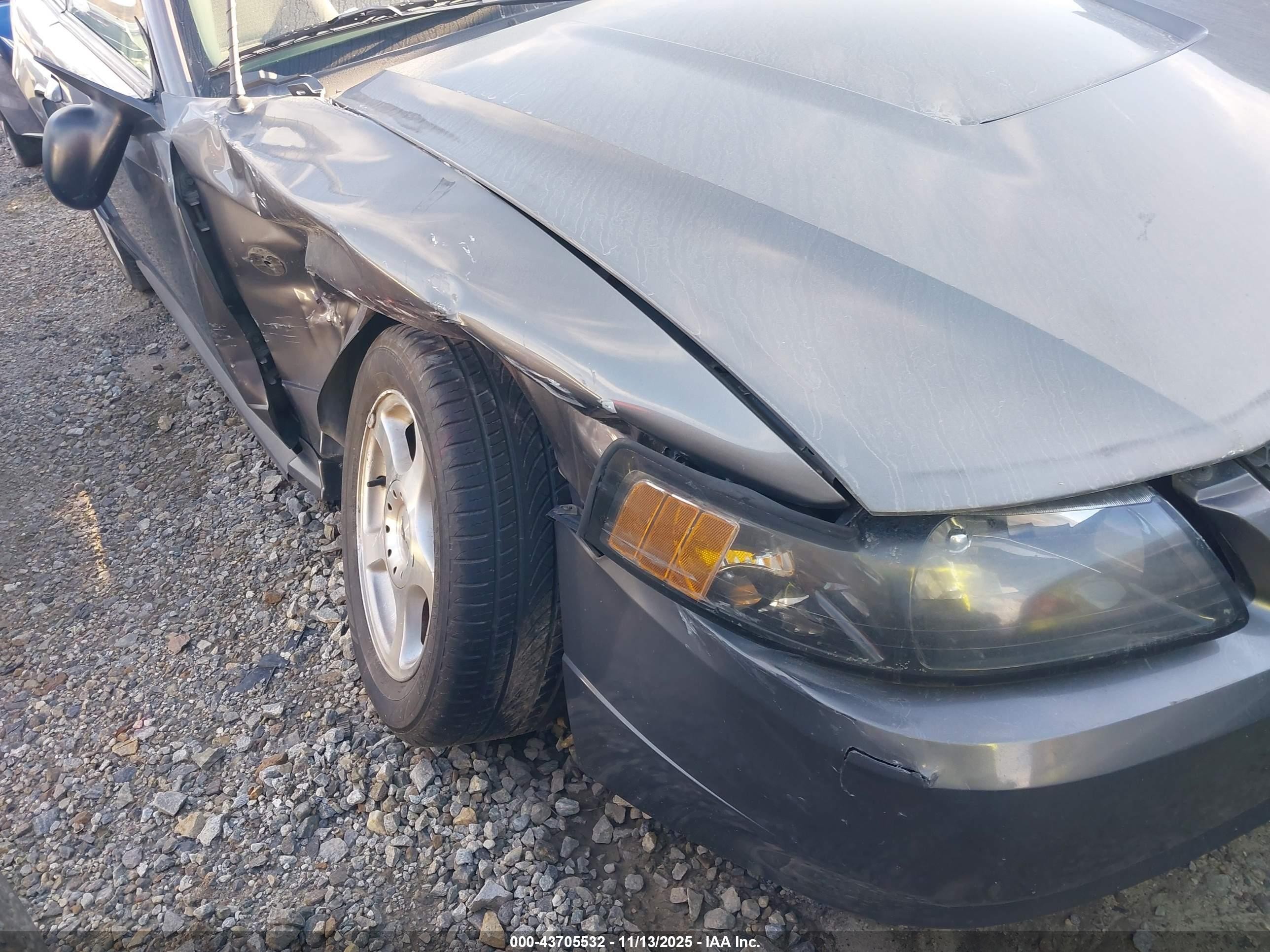 2004 Ford Mustang   Gray vin: 1FAFP40624F161301