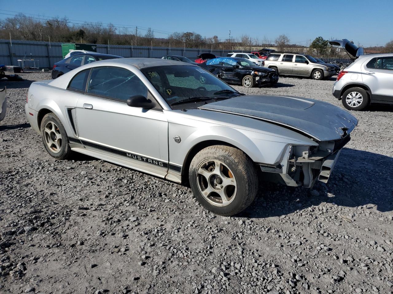 2004 Ford Mustang Gray vin: 1FAFP40624F175537