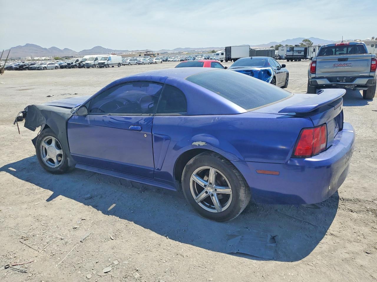 2004 Ford Mustang Blue vin: 1FAFP40634F144474