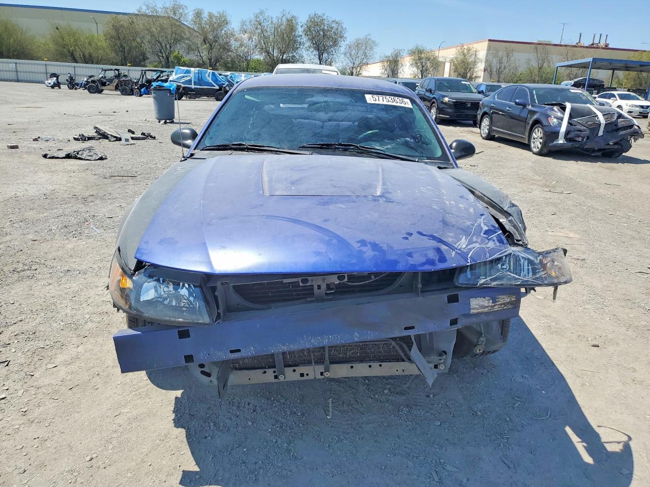 2004 Ford Mustang Blue vin: 1FAFP40634F144474