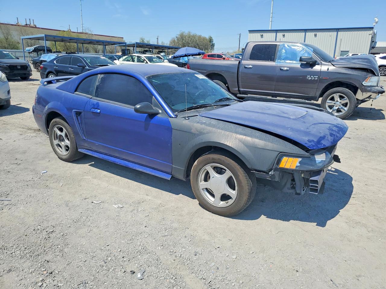 2004 Ford Mustang Blue vin: 1FAFP40634F144474