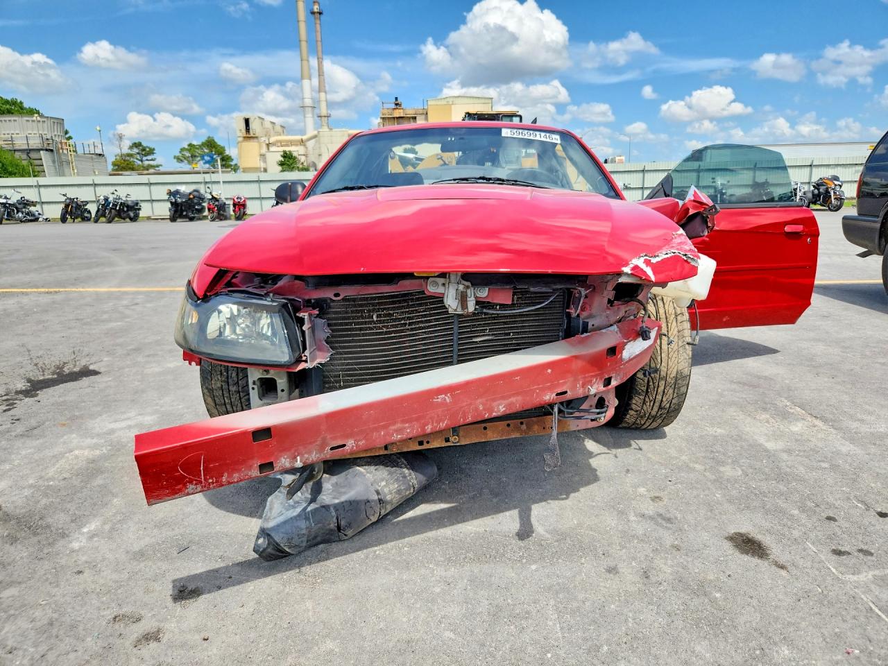 2004 Ford Mustang Red vin: 1FAFP40634F172615
