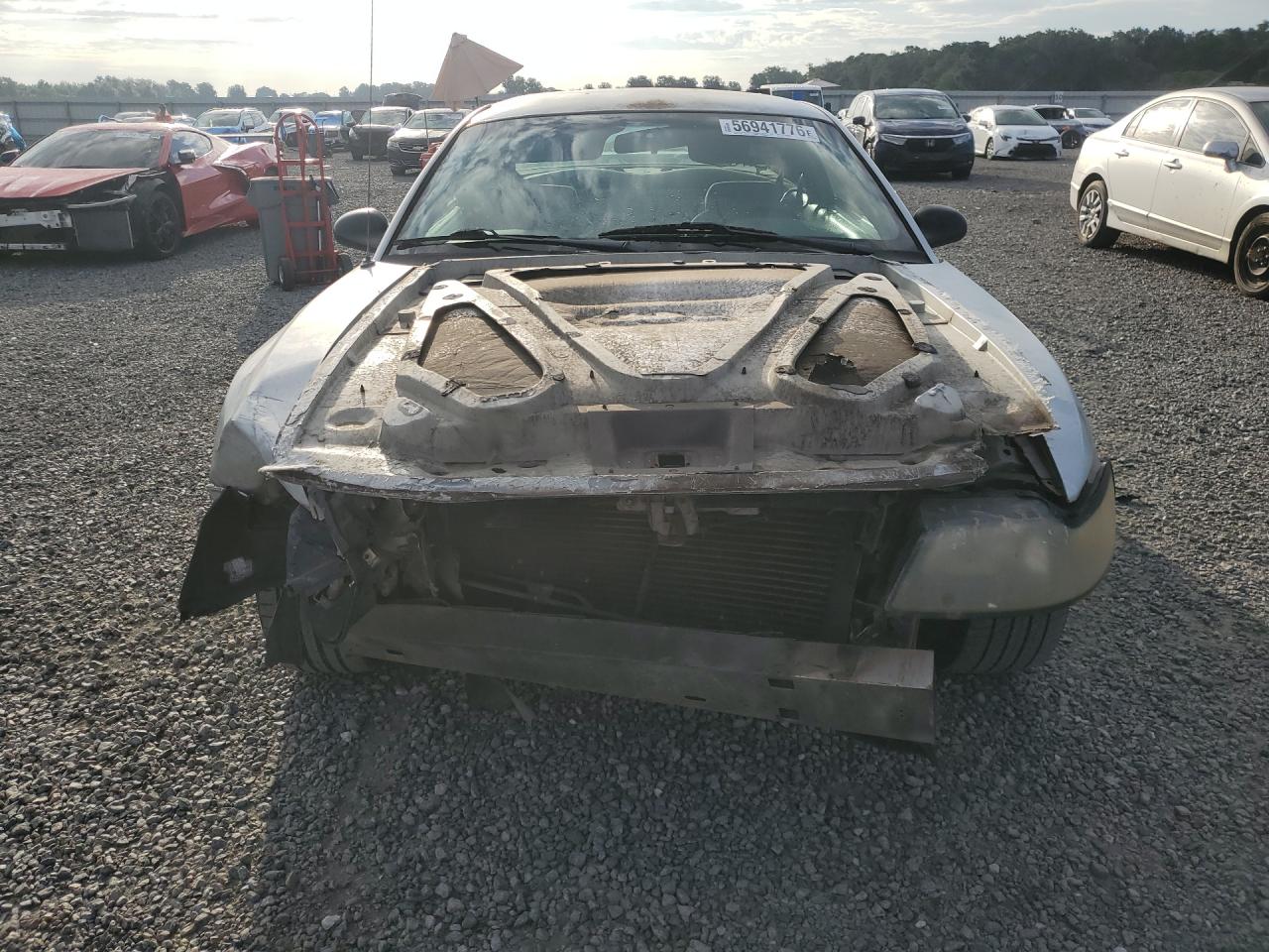 2004 Ford Mustang Silver vin: 1FAFP40634F202339
