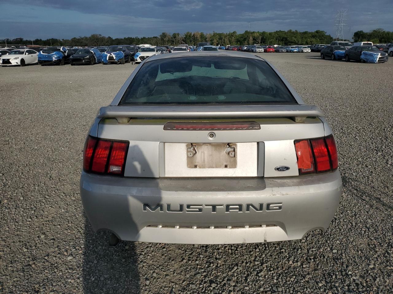 2004 Ford Mustang Silver vin: 1FAFP40634F202339