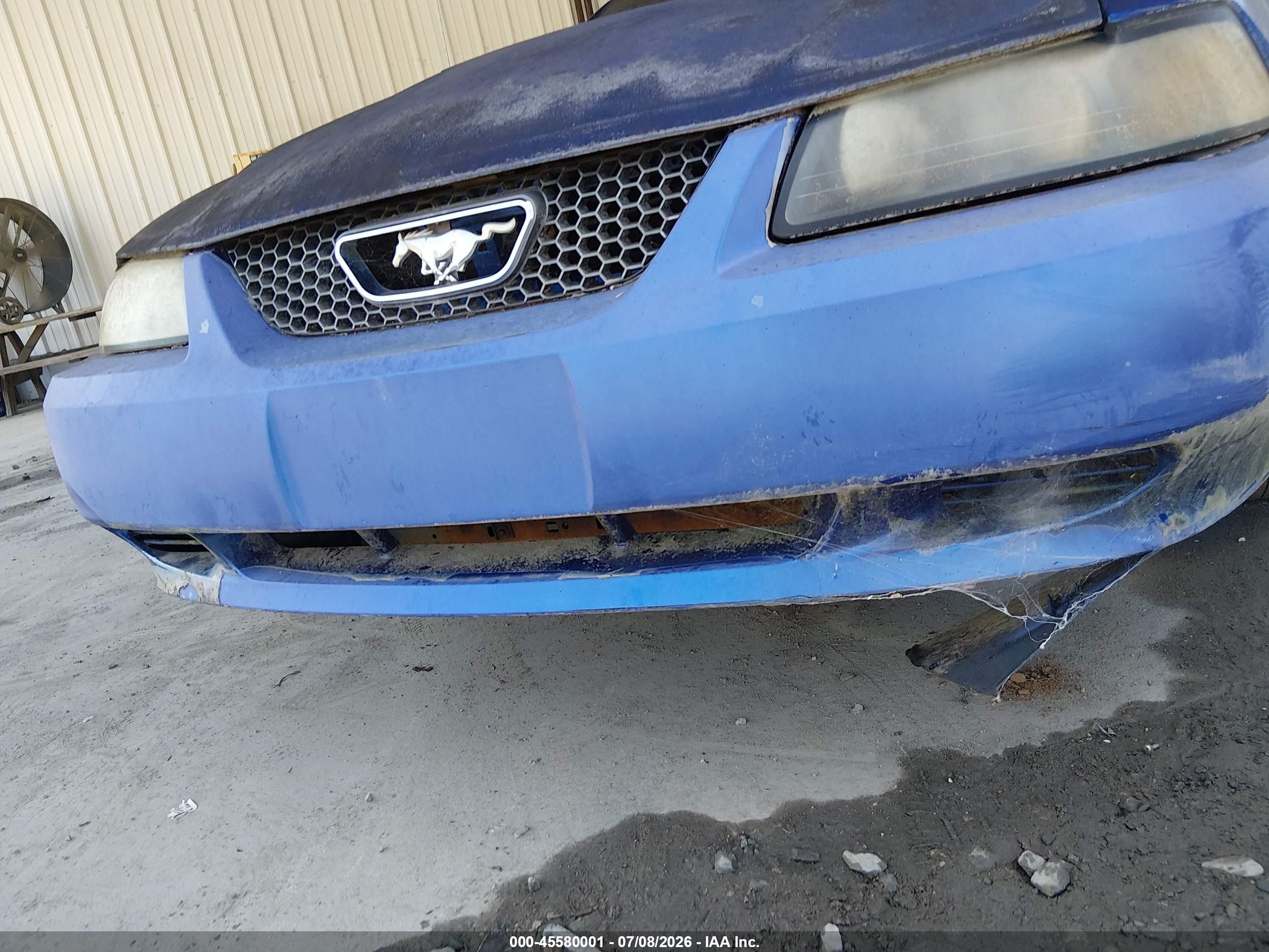 2004 Ford Mustang   Blue vin: 1FAFP40634F227354
